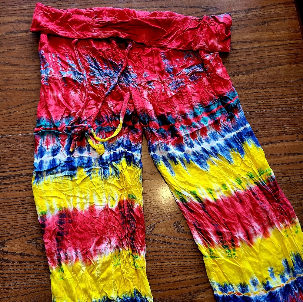 Tie Dye wide leg pants